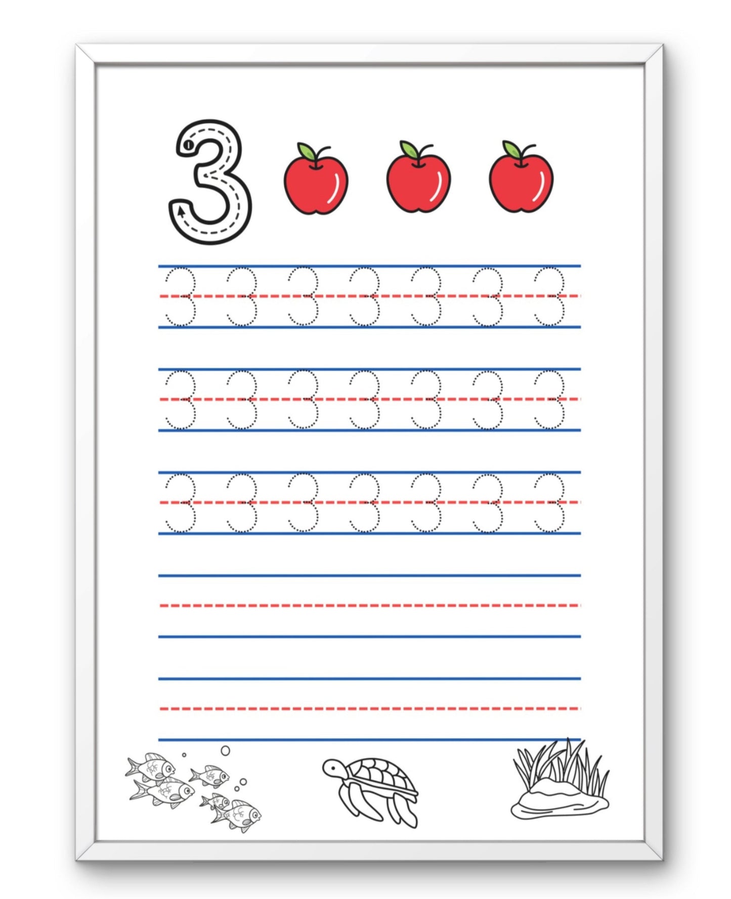 Caderno dos numeros 1 a 20