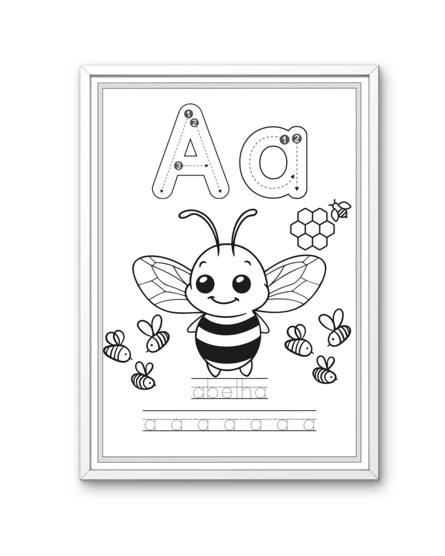 Alfabeto dos Animais - livro para colorir