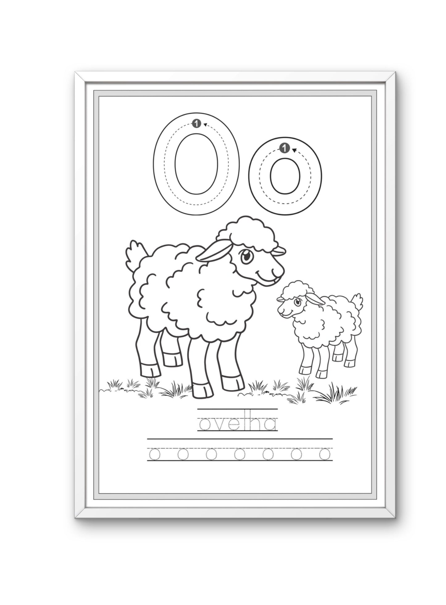 Alfabeto dos Animais - livro para colorir