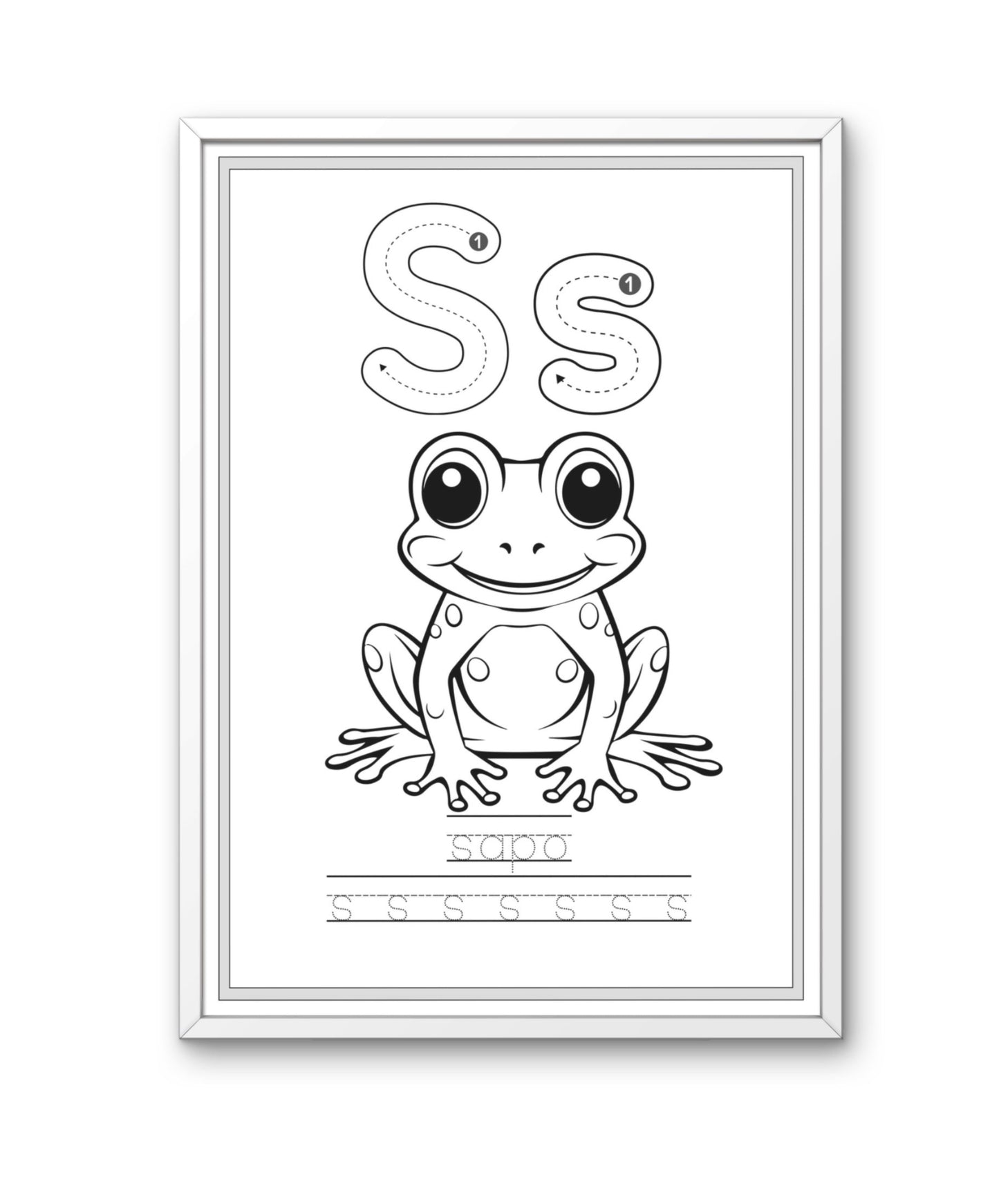 Alfabeto dos Animais - livro para colorir