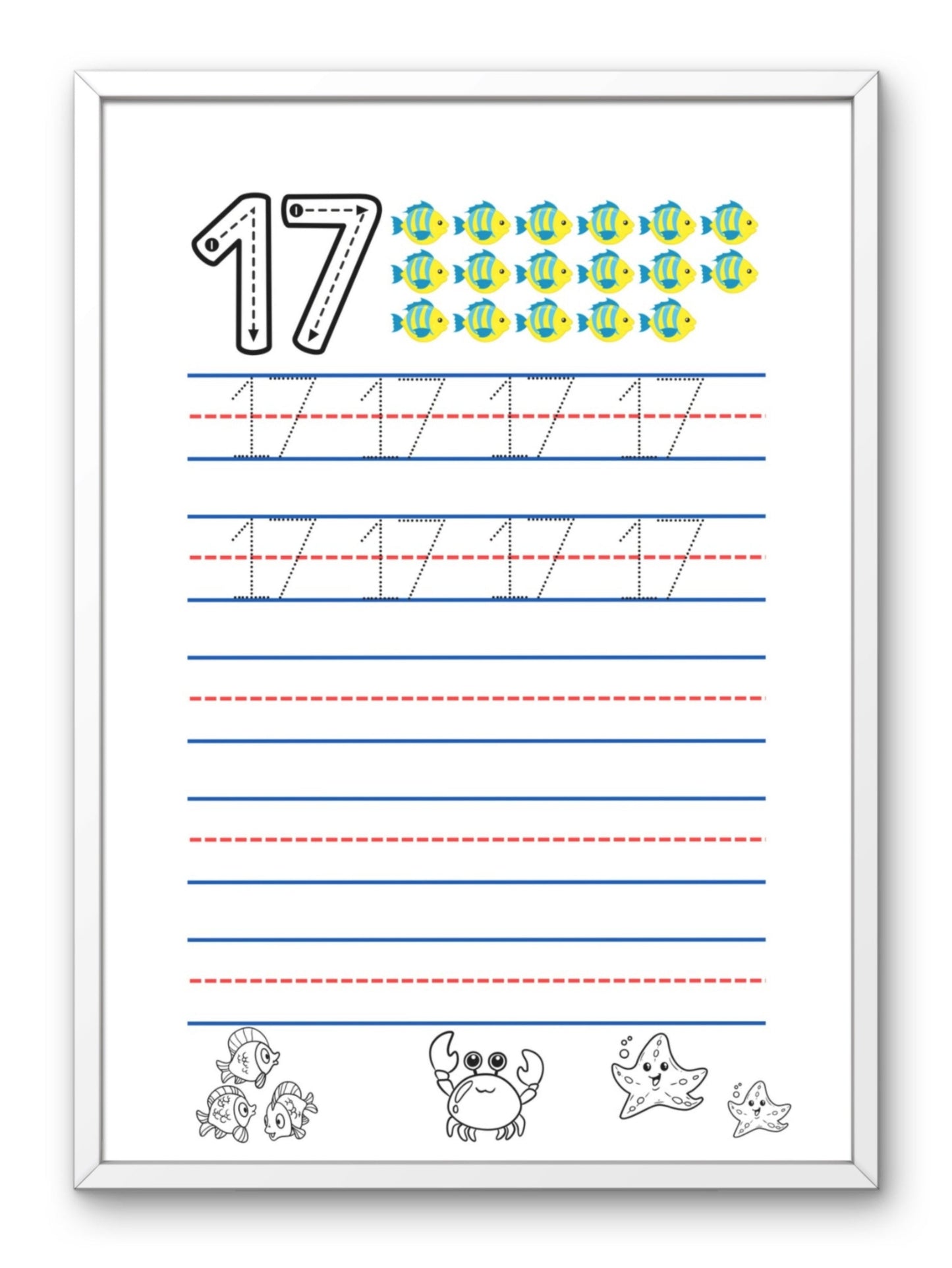 Caderno dos numeros 1 a 20
