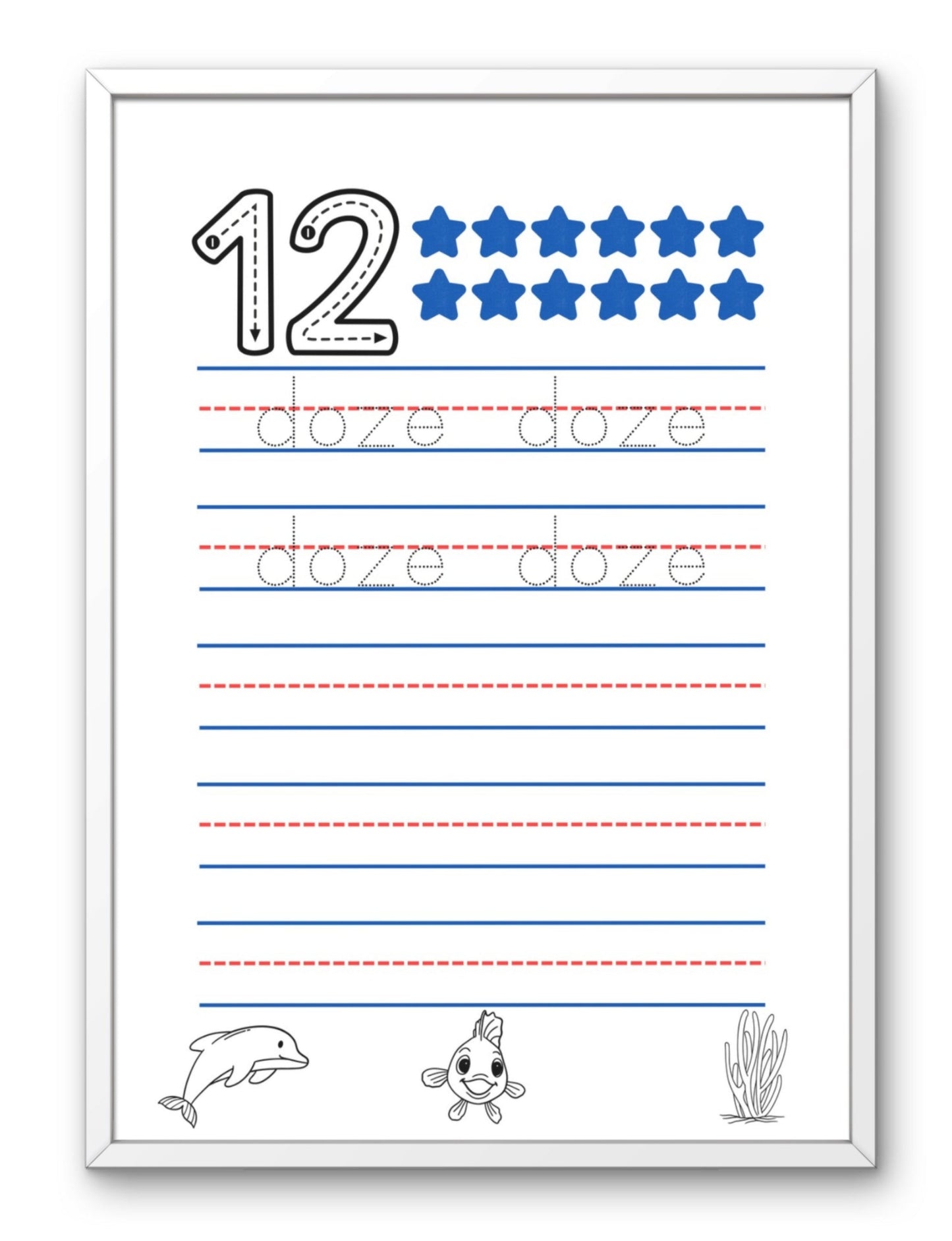 Caderno dos numeros 1 a 20