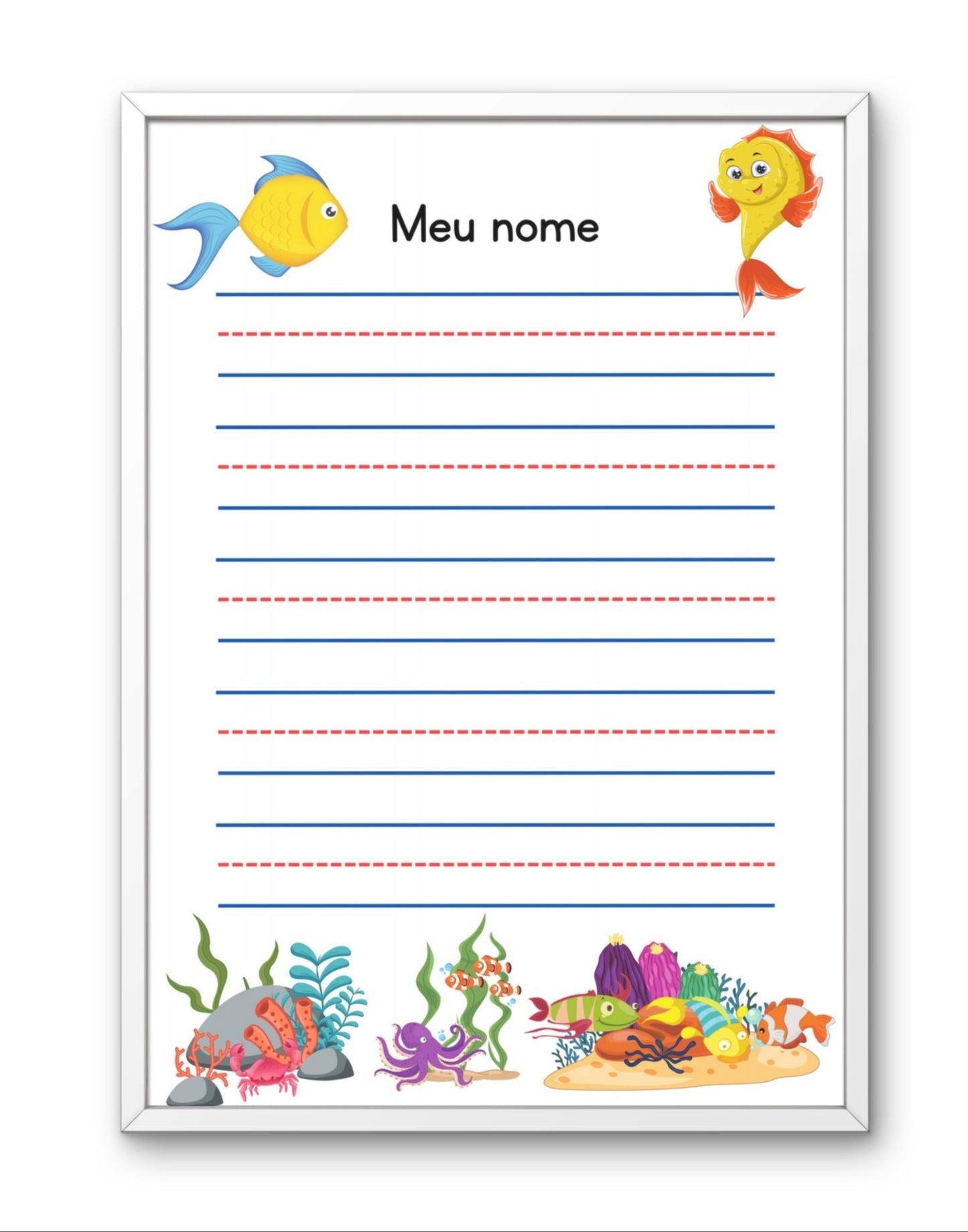 Alfabeto Bastão e Letra Cursiva para alfabetização