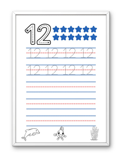 Caderno dos numeros 1 a 20