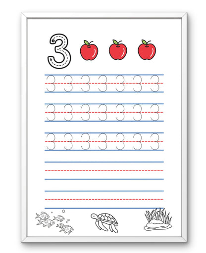 Caderno dos numeros 1 a 20