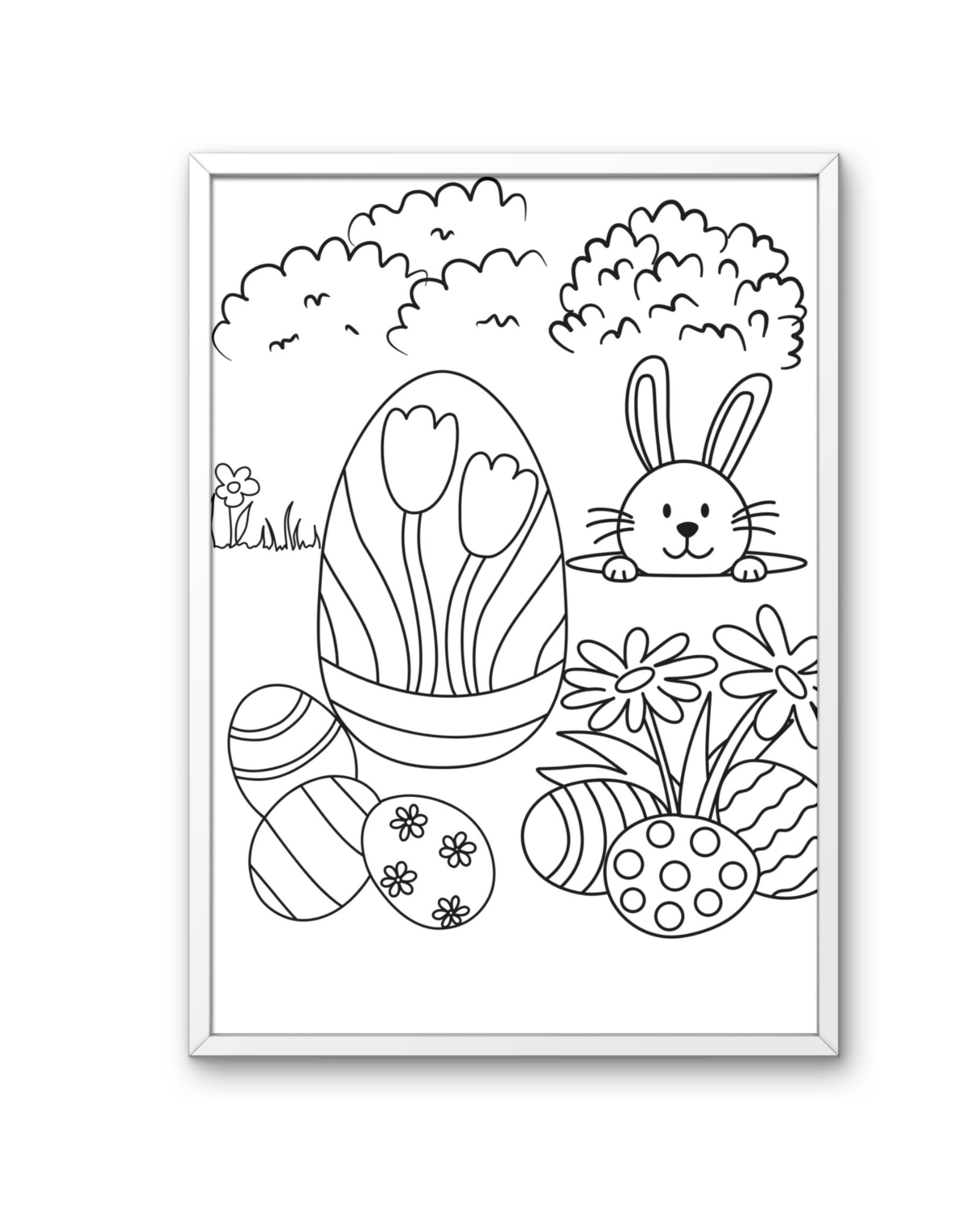 Desenhos de Pascoa para colorir 
