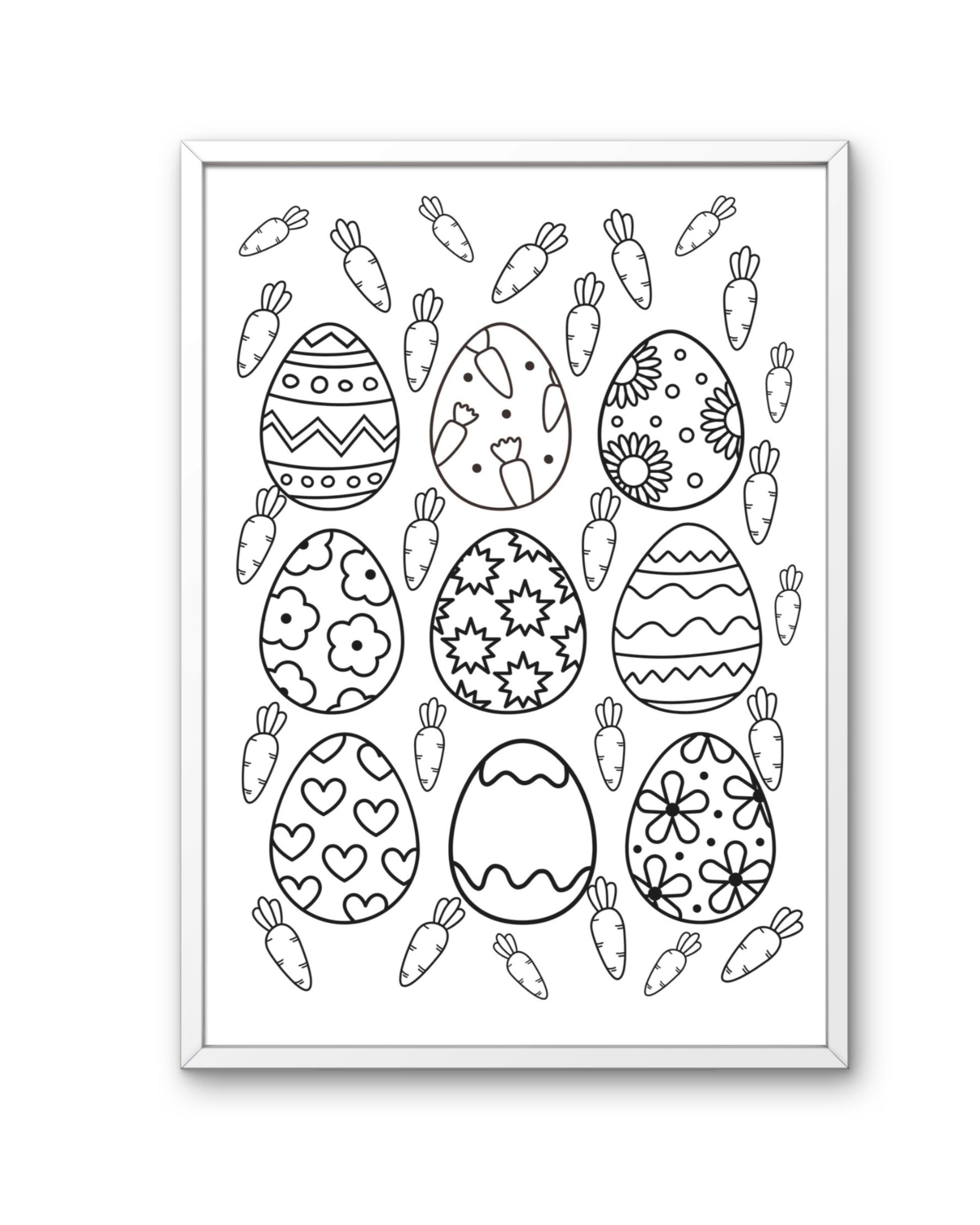 Desenhos de Pascoa para colorir 