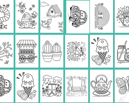 LIVRO PARA COLORIR DA PRIMAVERA