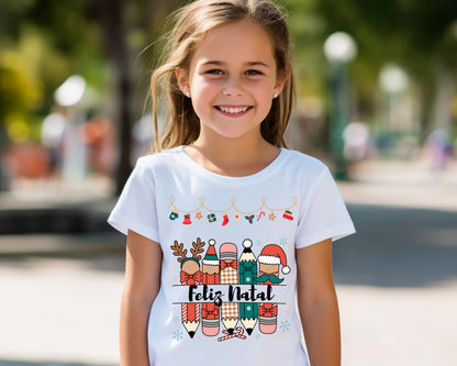 Logo Feliz Natal - Camisa branca