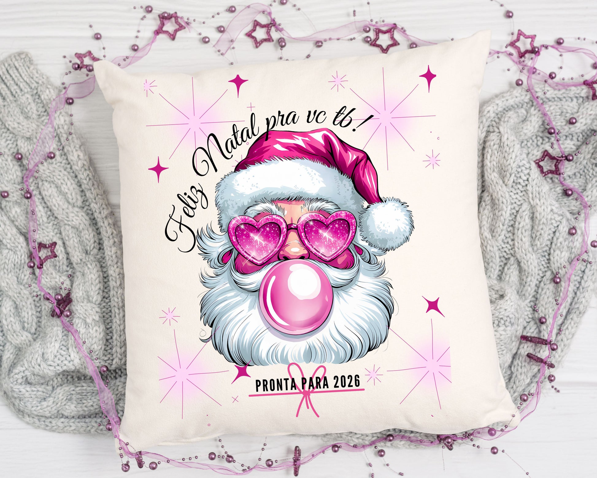 NATAL ROSA - LOGO PAPAINOEL ROSA