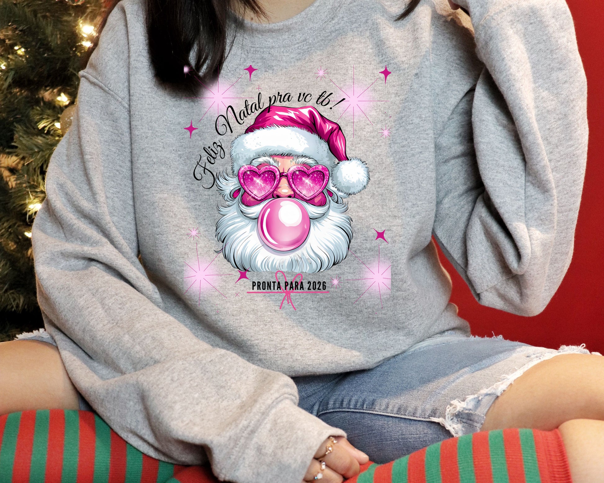 NATAL ROSA - LOGO PAPAINOEL ROSA