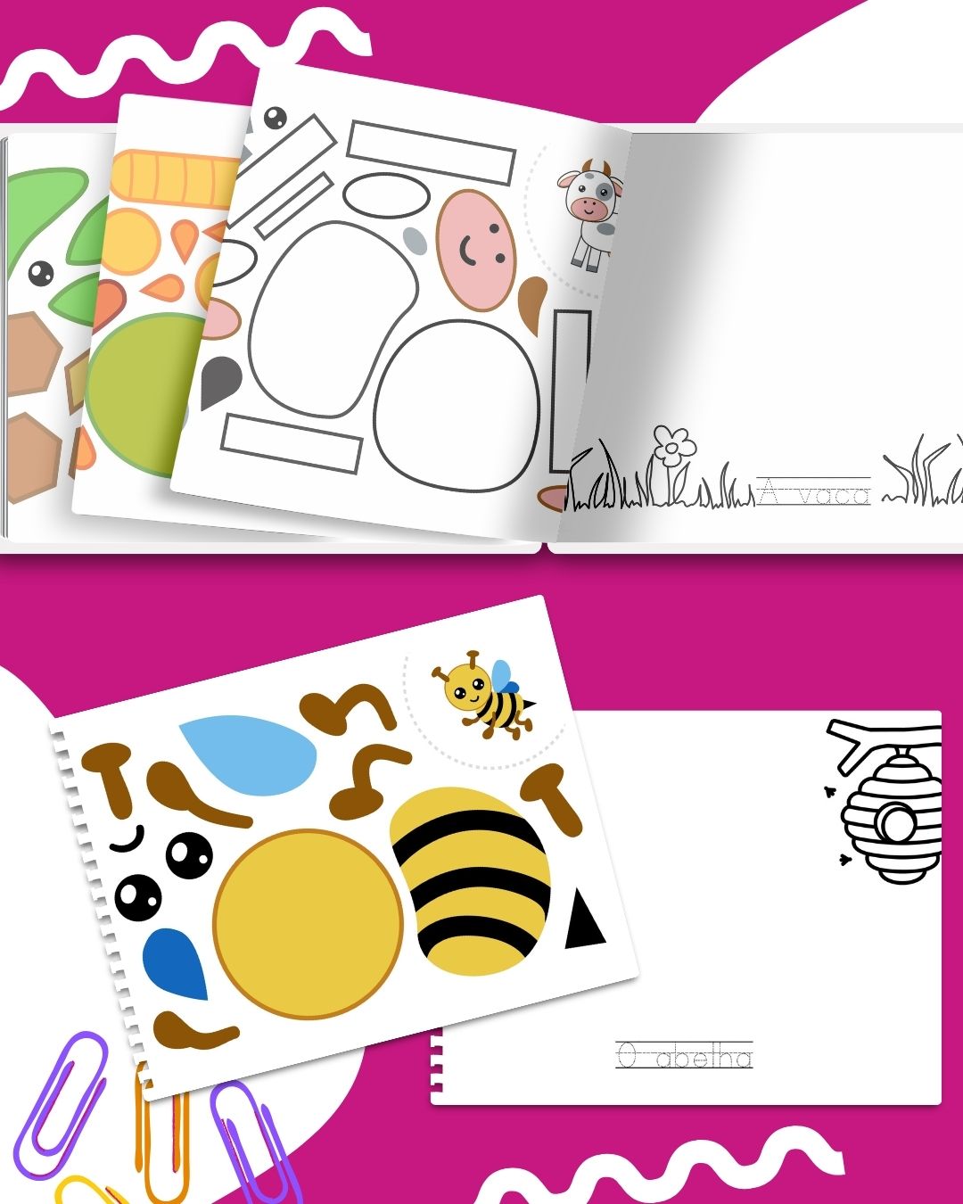 ANIMAIS PARA RECORTAR E COLAR