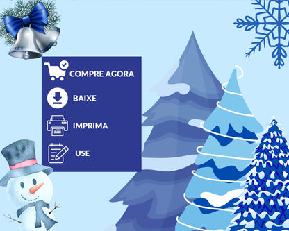 cartoes de natal para colorir 